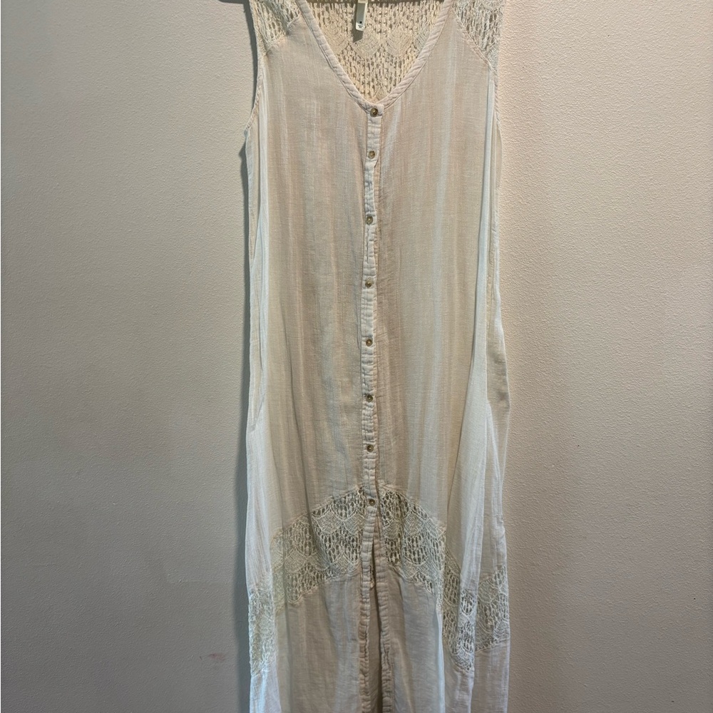 RVCA Cream Lace Knit Top